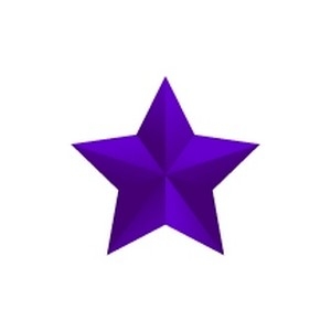 Purple Point Star